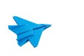 Origami F-15 Eagle Jet Fighter airplane Royalty Free Stock Photo