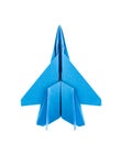 Origami F-15 Eagle Jet Fighter airplane Royalty Free Stock Photo