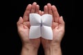 Origami fortune teller with blank choices Royalty Free Stock Photo