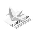 Origami Isometric Hobby Composition