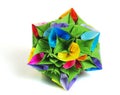 Origami kusudama flower