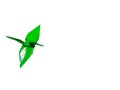 Origami little green dragon Royalty Free Stock Photo