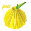 Origami (low poly) pear (+EPS 10)