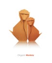 Origami monkey