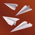 Origami paper airplane Royalty Free Stock Photo