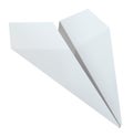 Origami paper airplane on white background Royalty Free Stock Photo