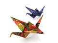 Origami paper birds Royalty Free Stock Photo