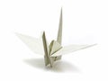 Origami paper crane made of recycle paper
