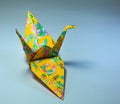 Origami paper crane studio shot