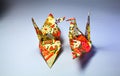 Origami paper crane studio shot