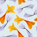 Origami paper fishs pattern Royalty Free Stock Photo