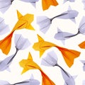Origami paper fishs pattern Royalty Free Stock Photo