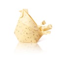 Origami paper hen Royalty Free Stock Photo