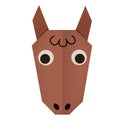 Origami paper a horse (face)