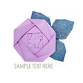 Origami paper pink rose Royalty Free Stock Photo