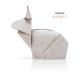 Origami paper rabbits