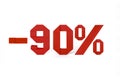 Origami text of discount sale 90 percent