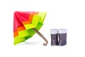 Origami paper umbrella Royalty Free Stock Photo