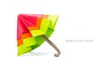 Origami paper umbrella Royalty Free Stock Photo