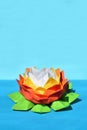 Origami paper water lily