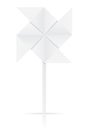 Origami paper windmill vector illustration