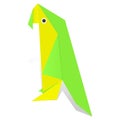 Origami parrot Royalty Free Stock Photo