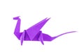 Origami purple dragon