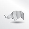 Origami rhino