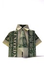 Origami Shirt/Tie Royalty Free Stock Photo