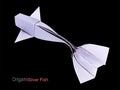 Origami silver fish Royalty Free Stock Photo