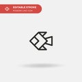 Origami Simple vector icon. Illustration symbol design template for web mobile UI element. Perfect color modern pictogram on