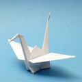 Origami Swan Royalty Free Stock Photo