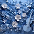 Origami Symphony in Blue