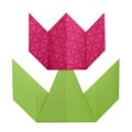 Origami tulip paper