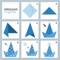 Origami tutorial for kids. Origami cute magic hat.