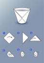 Origami Tutorial Ã¢â¬â Make a Paper Cup in 6 easy steps
