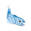 Origami whale model Royalty Free Stock Photo