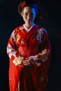 Asian women in kimonos are very beautiful