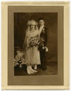 Original 1925 antique photo- Marriage Royalty Free Stock Photo