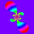 An original abstract image created using computer graphics and mathematics Royalty Free Stock Photo