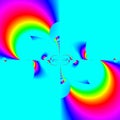 An original abstract image created using computer graphics and mathematics Royalty Free Stock Photo
