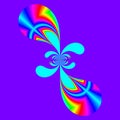 An original abstract image created using computer graphics and mathematics Royalty Free Stock Photo