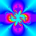 An original abstract image created using computer graphics and mathematics Royalty Free Stock Photo