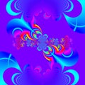 An original abstract image created using computer graphics and mathematics Royalty Free Stock Photo