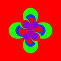 An original abstract image created using computer graphics and mathematics Royalty Free Stock Photo