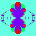 An original abstract image created using computer graphics and mathematics Royalty Free Stock Photo