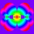 An original abstract image created using computer graphics and mathematics Royalty Free Stock Photo