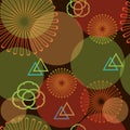 Original abstract geometric seamless pattern