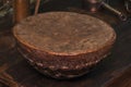 Original african djembe drum with leather lamina