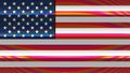 Original American flag. USA background. Artistic effect, funny US flag, old-fashioned grungy flag. Retro vintage pixelated screen
